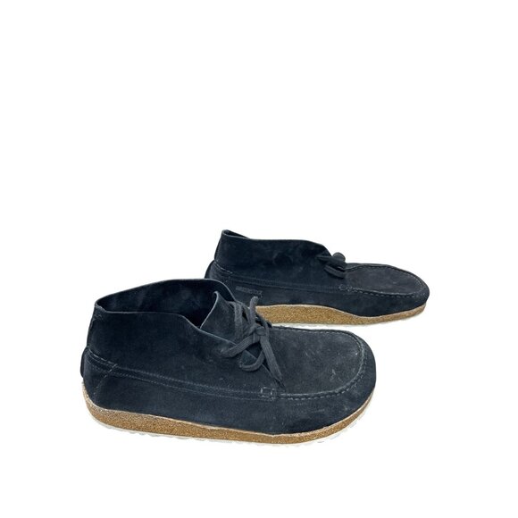 Birkenstock mens black Suede Moccasin Chukka Boots Size 46/12 SKU 9097 - Picture 4 of 12